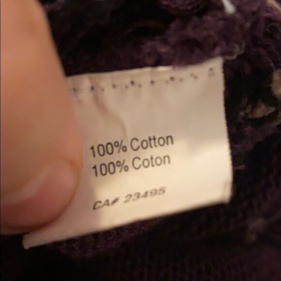 Y2K 2001 Vintage Icelandic Purple Embroidered Design Atlandia Sweater Casual - Picture 9 of 10